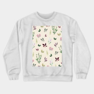 Tiny Watercolor Leaves Crewneck Sweatshirt